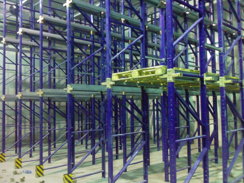 Набивной стеллаж 1200x3200x2200 мм (ДхГхВ). Ярусы: пол +1