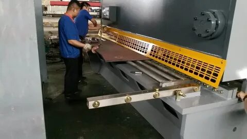 Резка на гильотинных ножницах