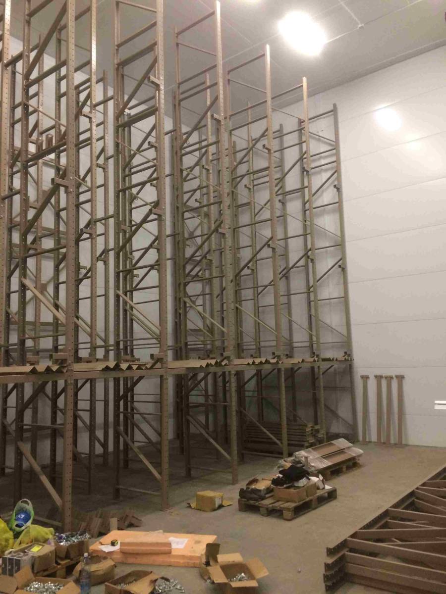 Набивной стеллаж 1200x3200x2200 мм (ДхГхВ). Ярусы: пол +1