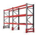 Стеллаж для поддонов (1000x1200) 6870 x 3000h 3 яруса балок